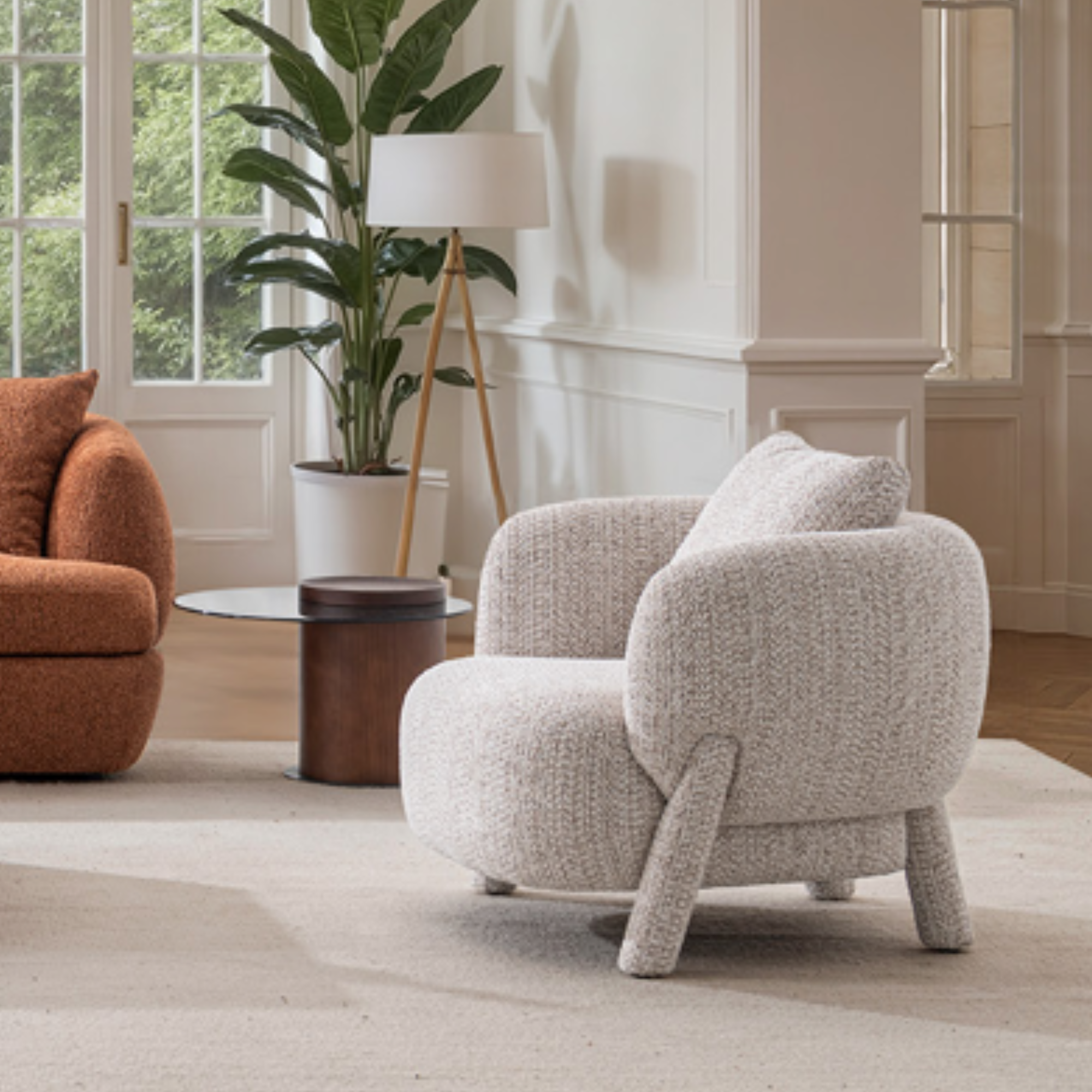 Sienna Armchair - Cream