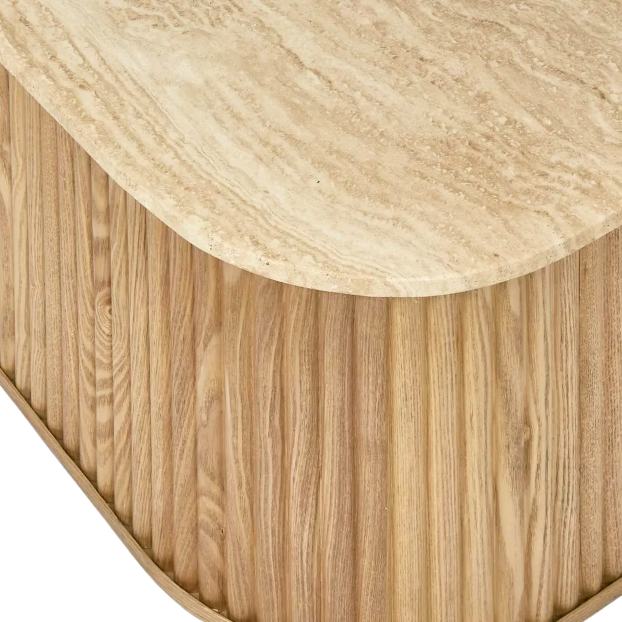 Travertine Oak Coffee Table