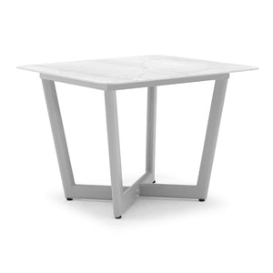Verona Square Outdoor Dining Table - Light Grey