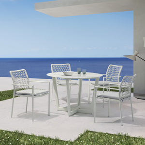 Verona Outdoor Dining Chair - Light Grey - Olan Living