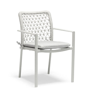 Verona Outdoor Dining Chair - Light Grey