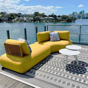 Ora One Stool Outdoor Lounge - Yellow - Olan Living