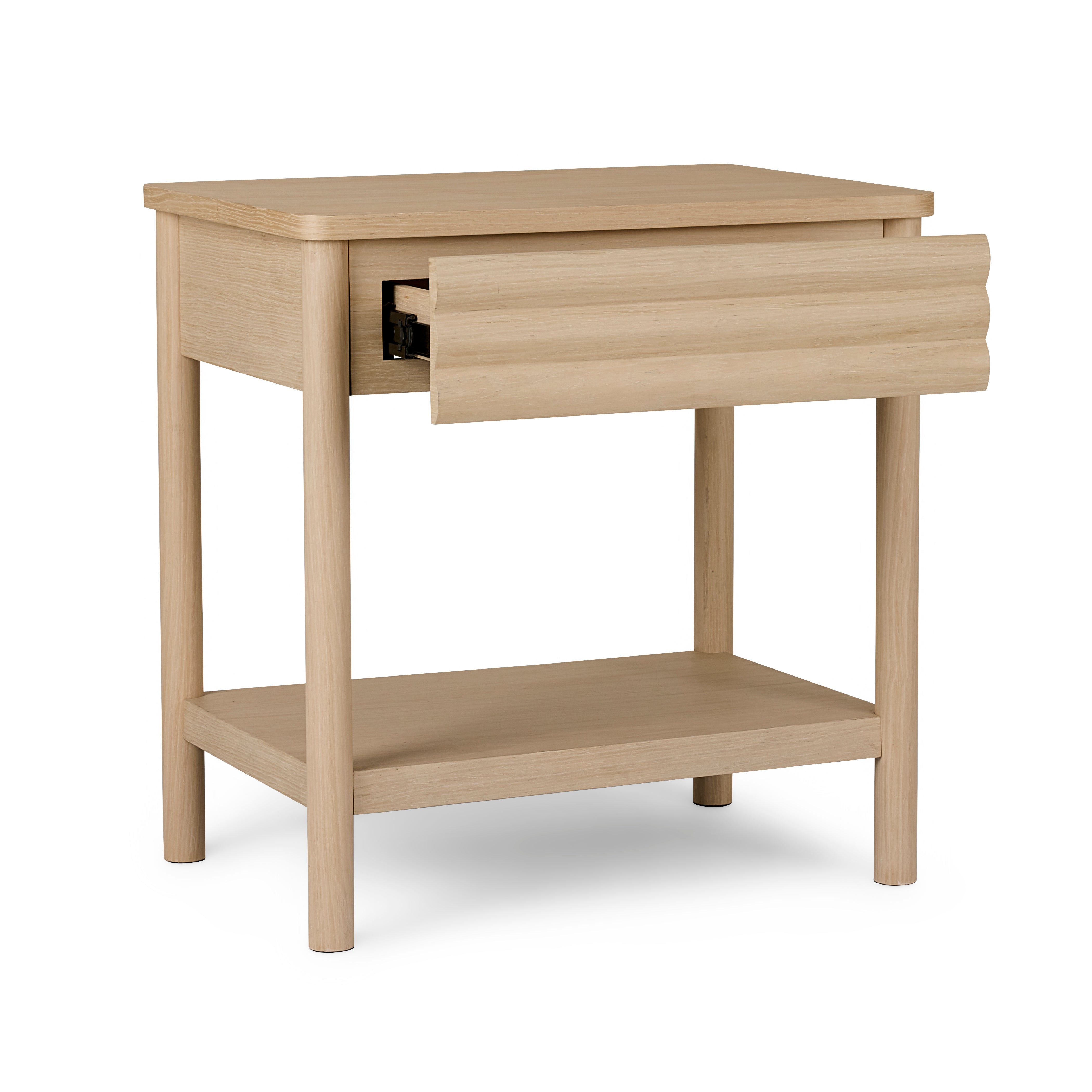 Zander Light Oak Bedside Table