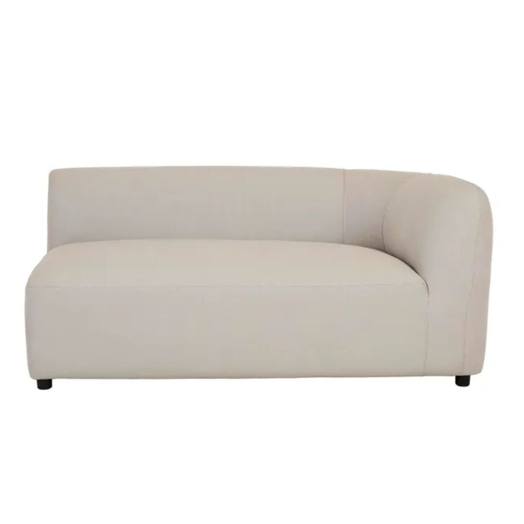 Aruba Curve (Outdoor) - 2 Seater Right Arm Sofa - Misty Grey