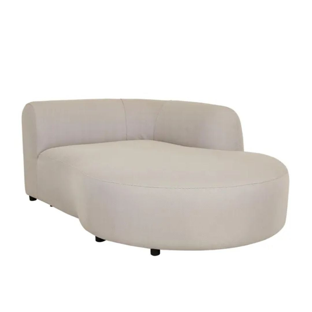 Aruba Curve (Outdoor) - Right Chaise - Misty Grey