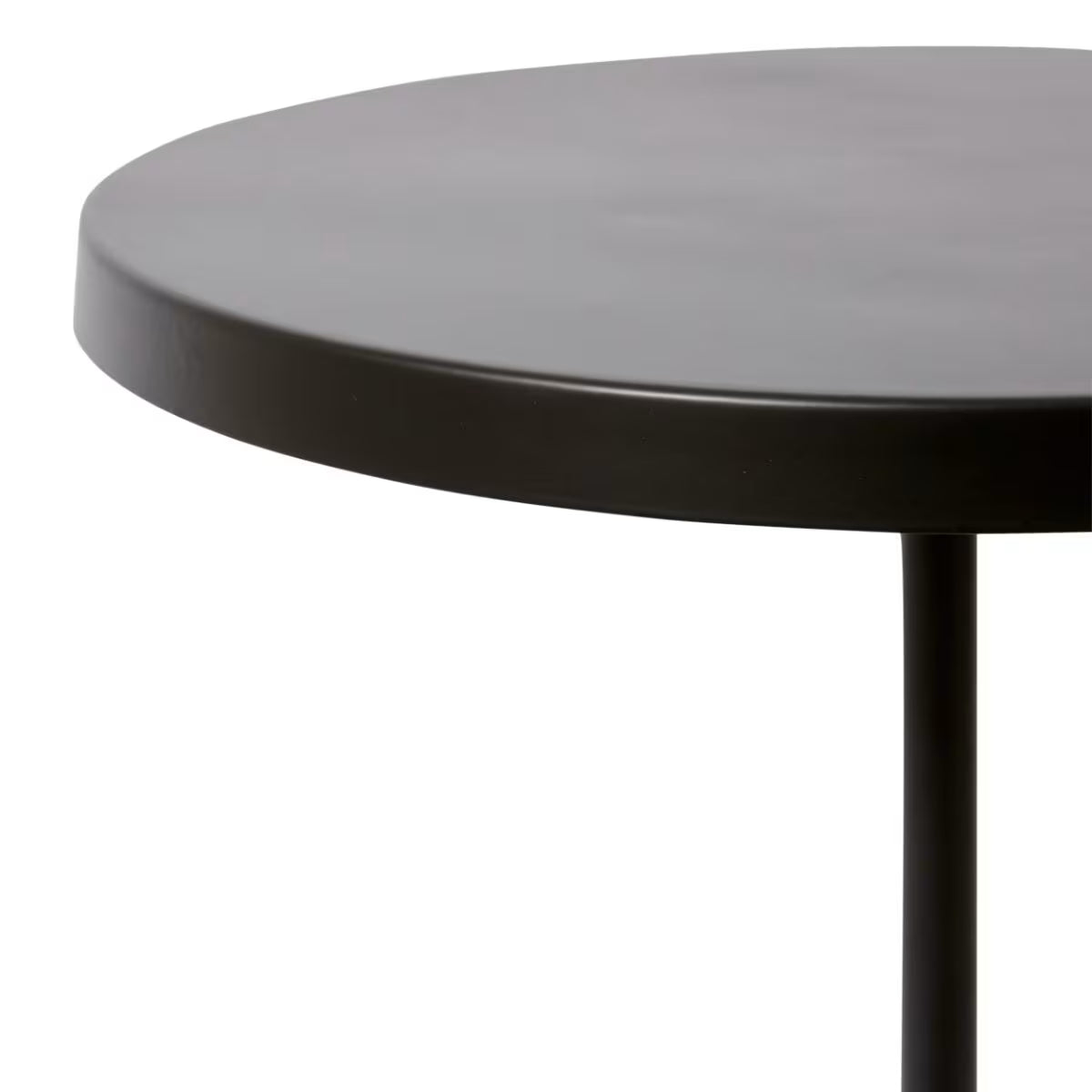 Kush Marble Black Side Table - 40 x 40 x 56cm