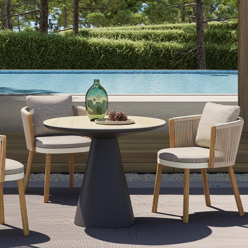 Chloe Outdoor Dining Chair - Beige (Pre-Order)