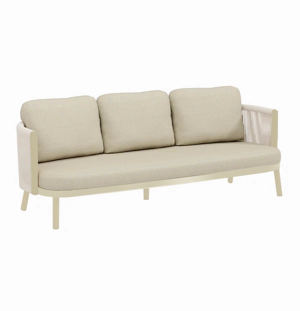 Chloe Outdoor 3-Seater Sofa - Beige