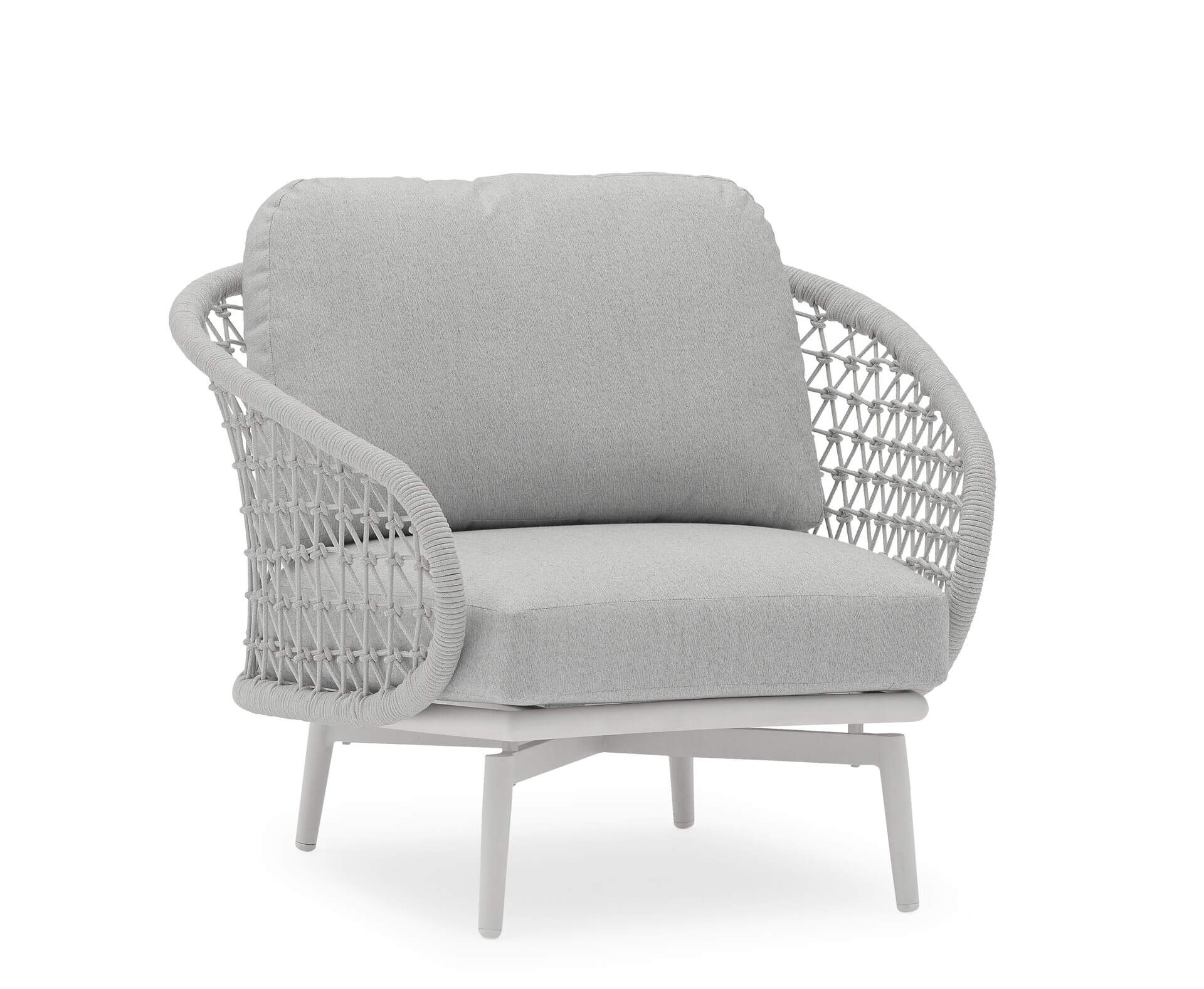 Verona Outdoor Lounge Chair - Light Grey