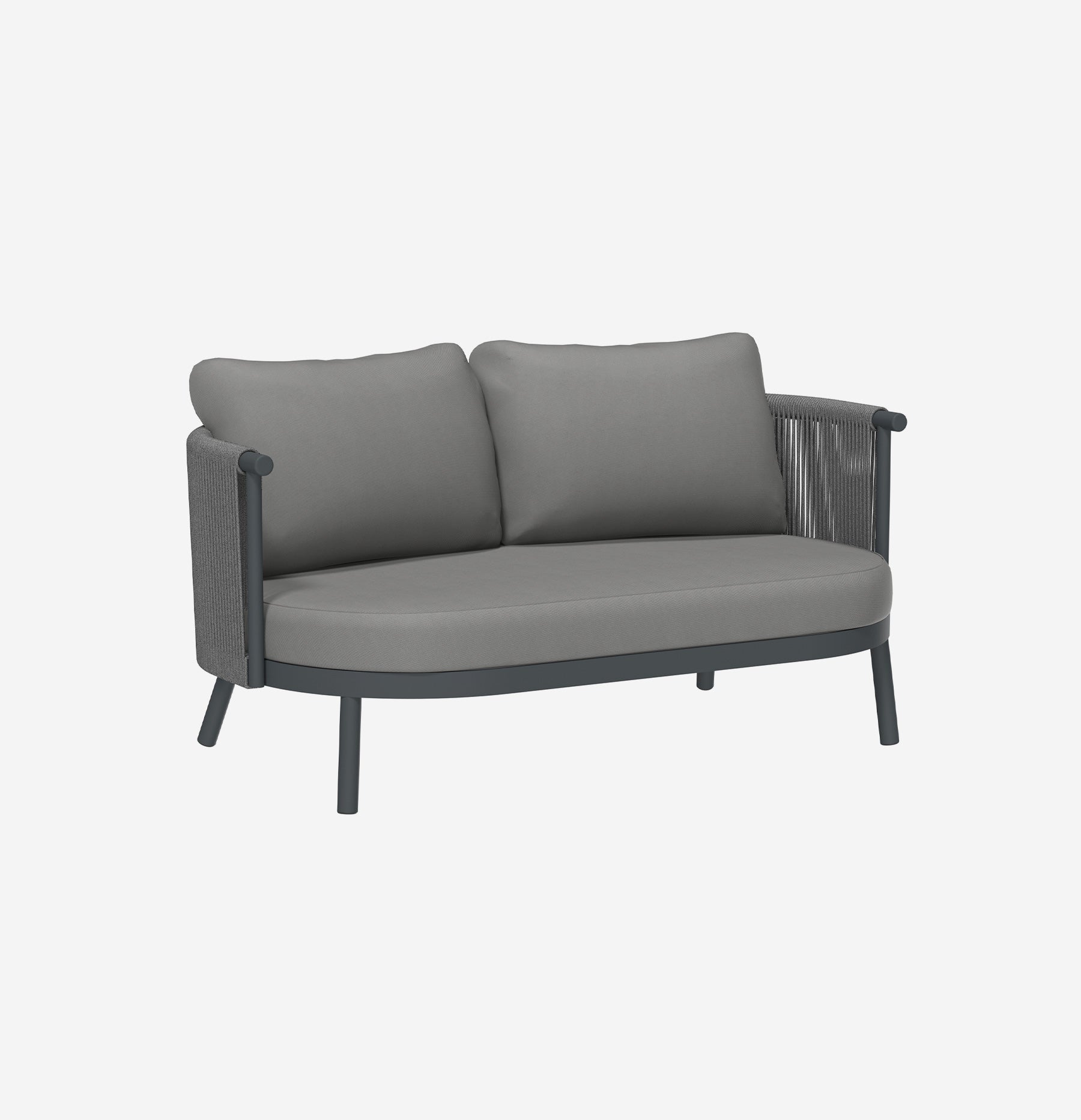 Chloe Outdoor 2-Seater Sofa - Charcoal (Pre-Order)