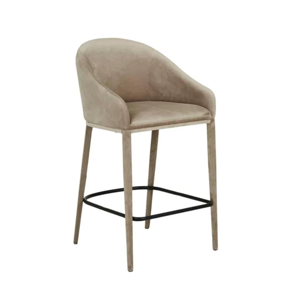 Gemma Barstool -Beige Velvet