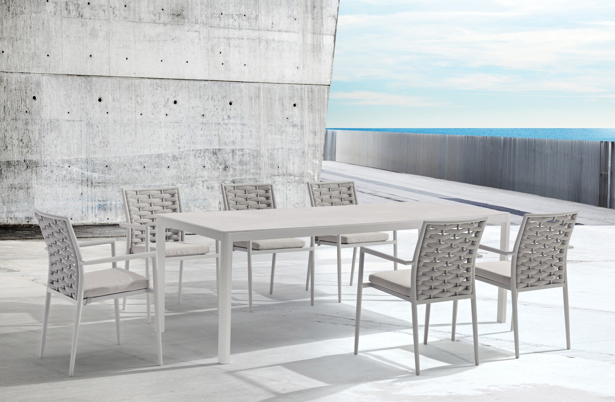 Miller Outdoor Dining Table - Charcoal
