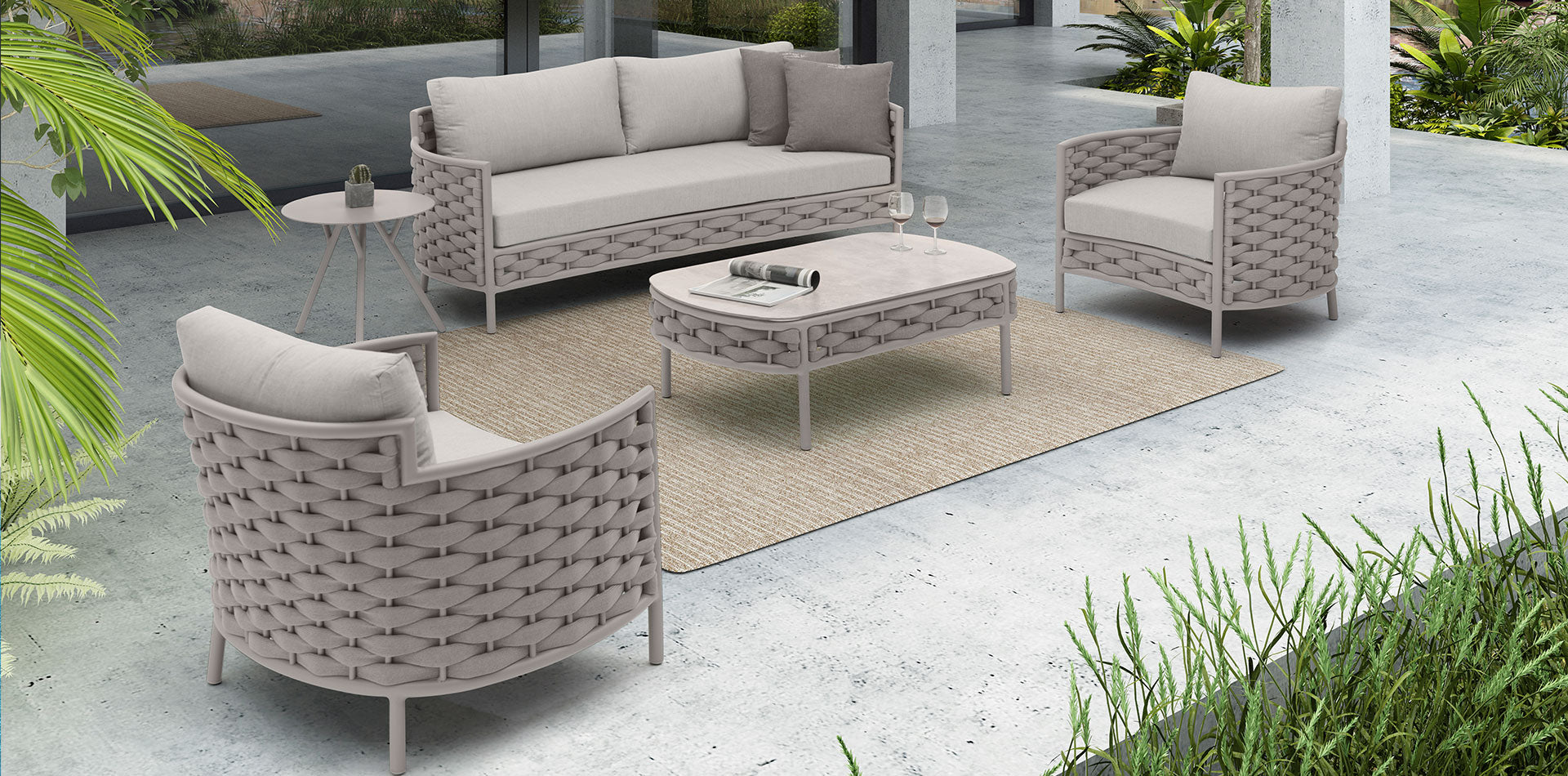 Miller Three Seater Outdoor Lounge