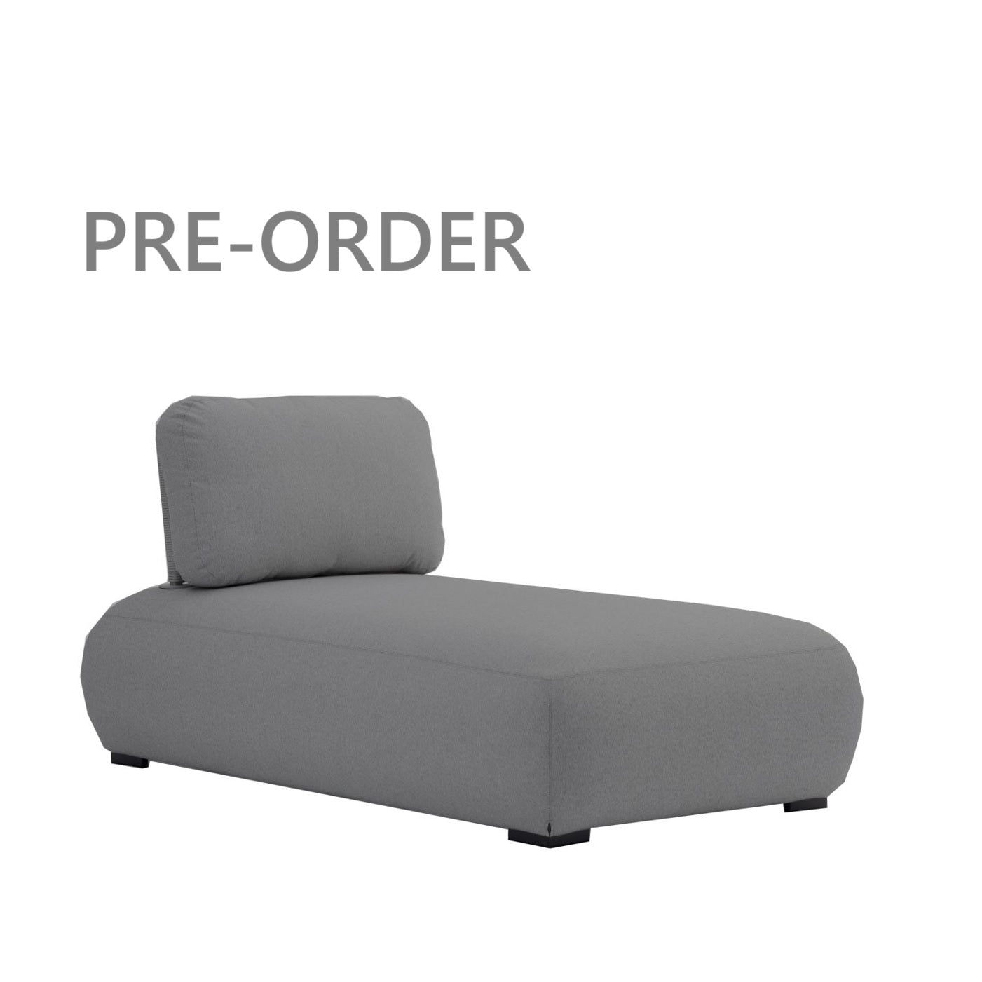 Ora Outdoor Chaise - Charcoal