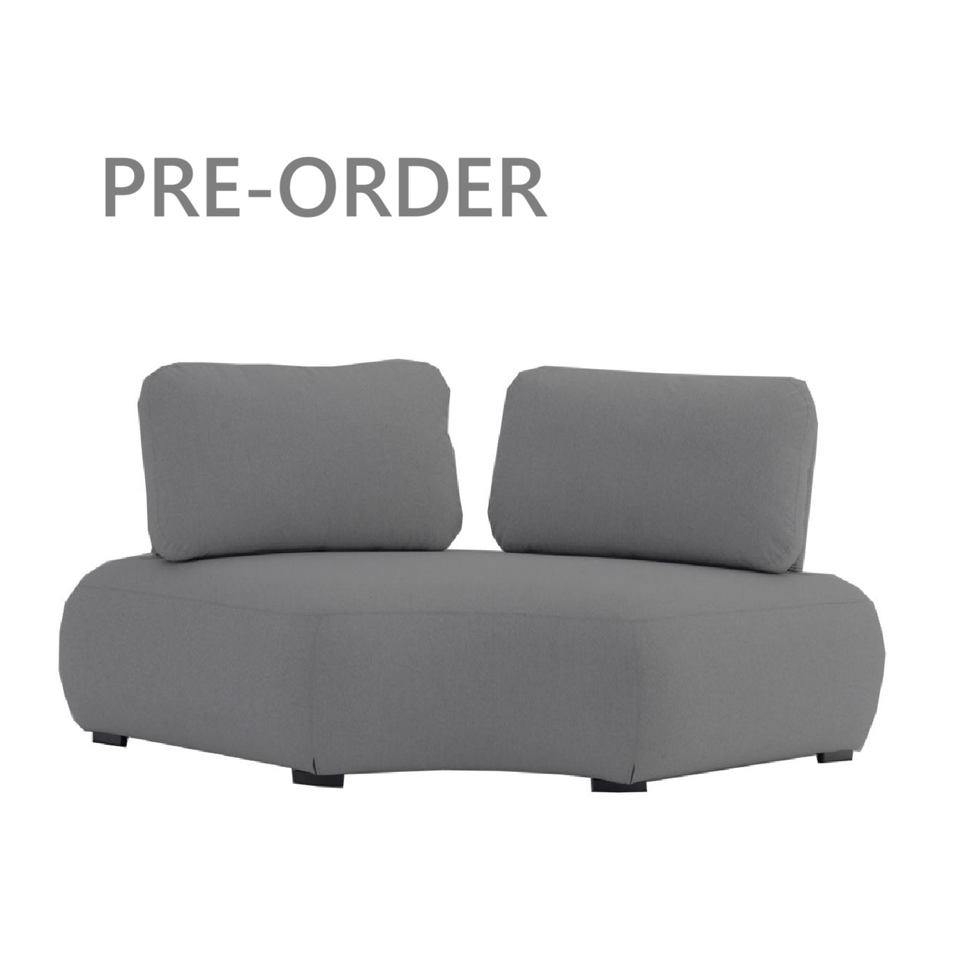 Ora Corner Seater Outdoor Lounge - Charcoal