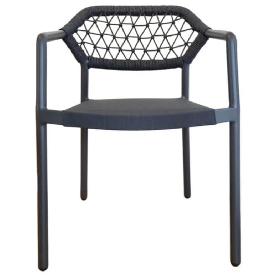 Sarah Outdoor Dining Chair - Charcoal