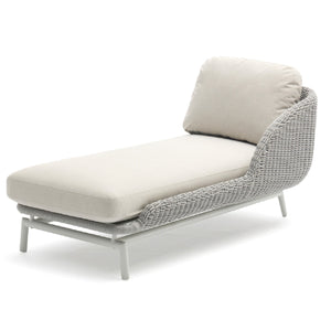 Contemporary and stylish outdoor chaise.
