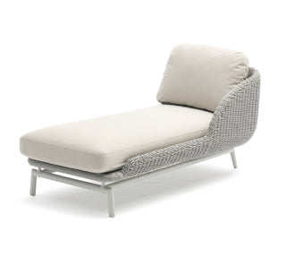 Contemporary and stylish outdoor chaise.
