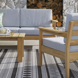 Rome Teak Outdoor Lounge Set - 2 Seater Sofa 50% OFF - Olan Living