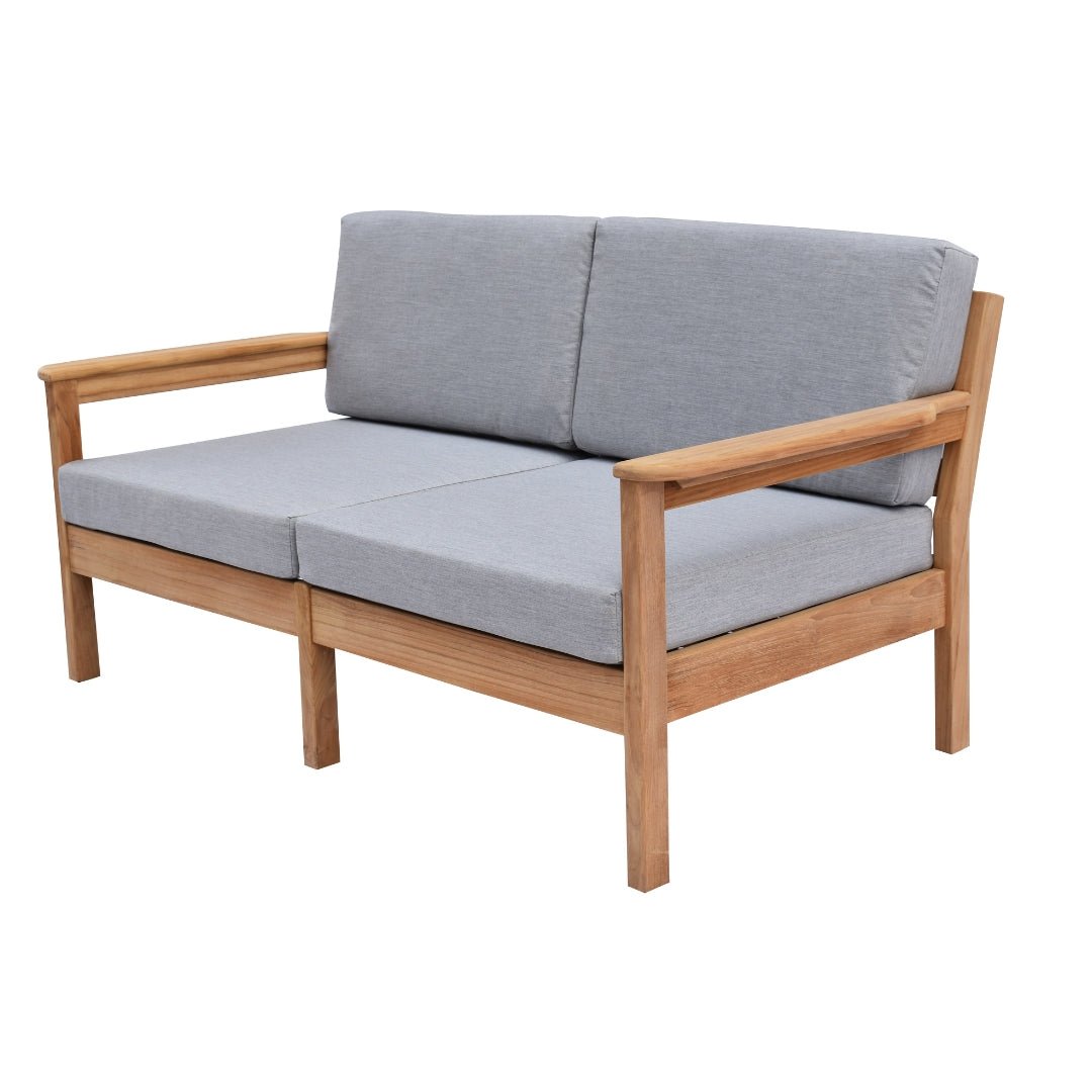 Rome 2 Seat Teak Outdoor Lounge Sofa - Olan Living