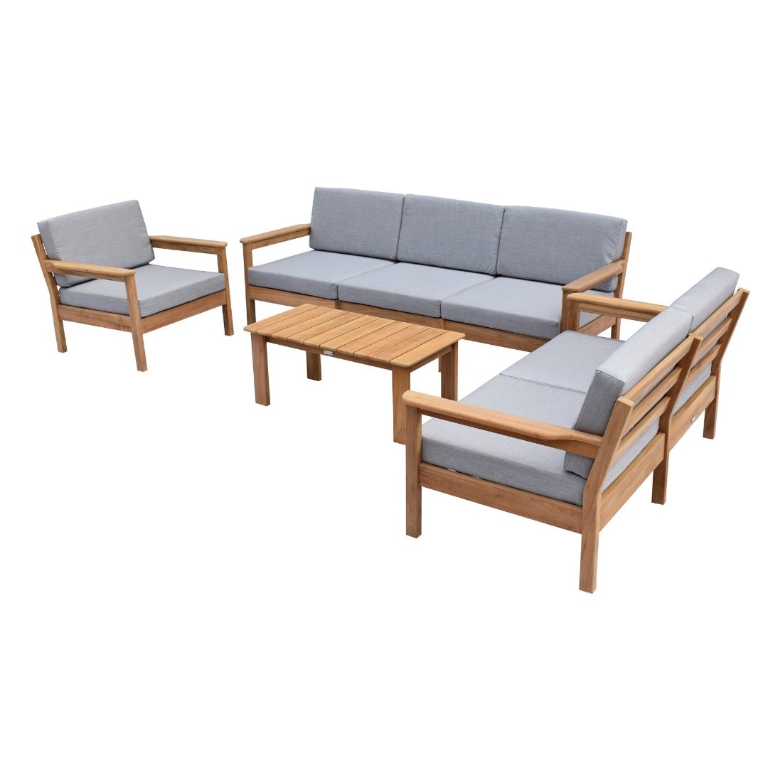 Rome 2 Seat Teak Outdoor Lounge Sofa - Olan Living