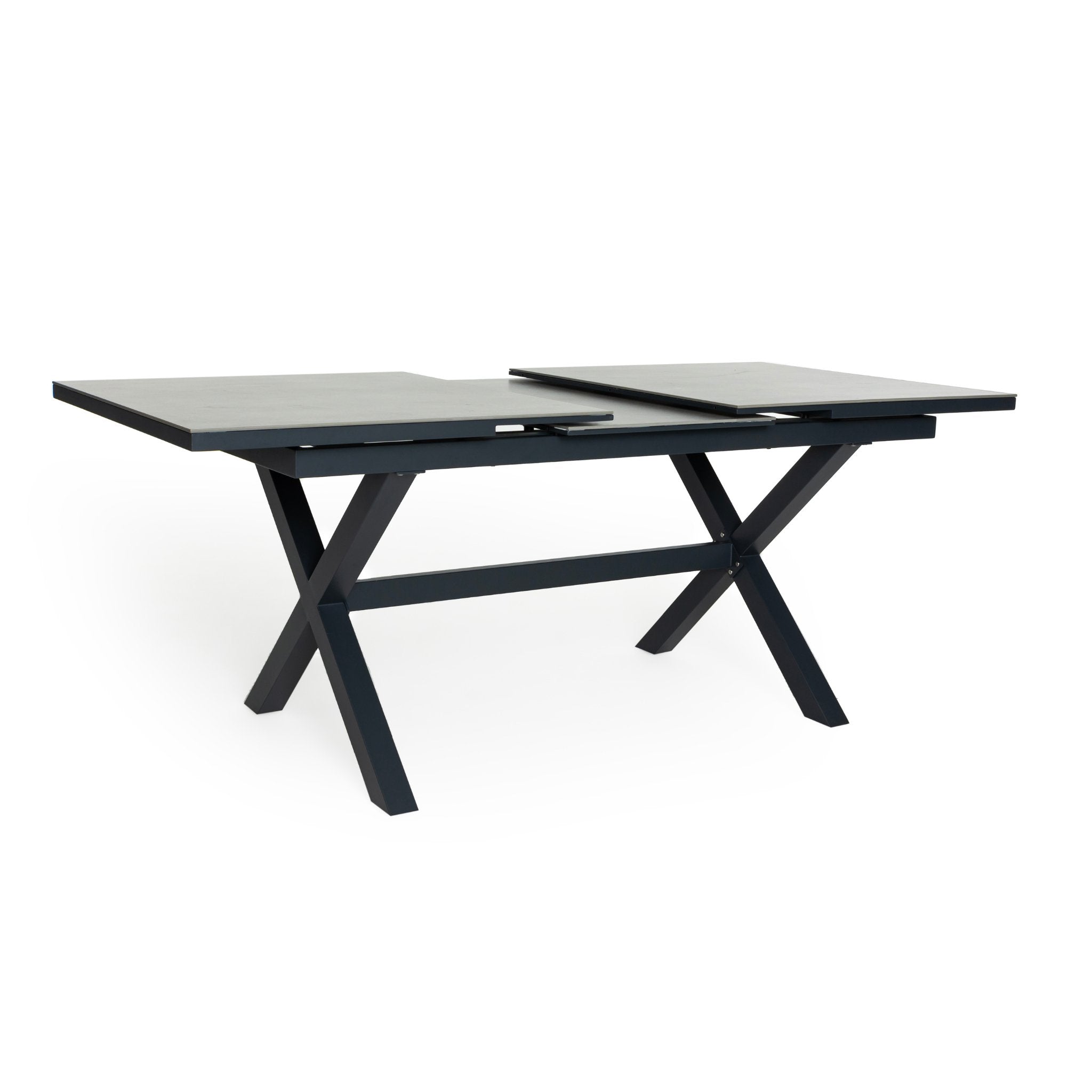 Marley Extendable Outdoor Dining Table - Charcoal - Olan Living