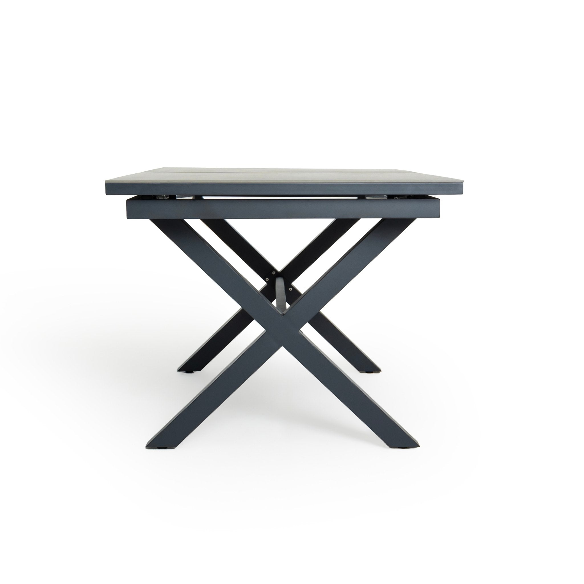 Marley Extendable Outdoor Dining Table - Charcoal - Olan Living