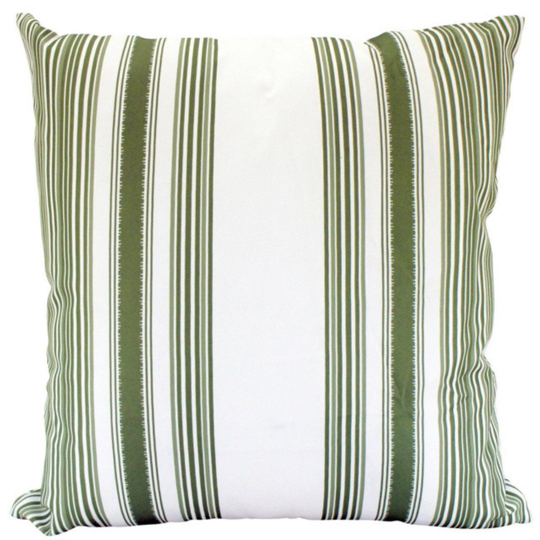 Striped Moss Outdoor Cushion 50 x 50 - Olan Living