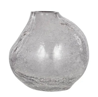 Mist Crackle Glass Vase - Olan Living
