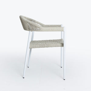 Serena Outdoor Dining Chair - Light Greige - Olan Living