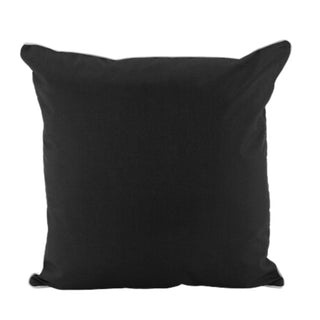 Black Basic Outdoor Cushion with piping 50x50cm - Olan Living