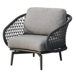 Verona Outdoor Lounge Chair - Charcoal - Olan Living