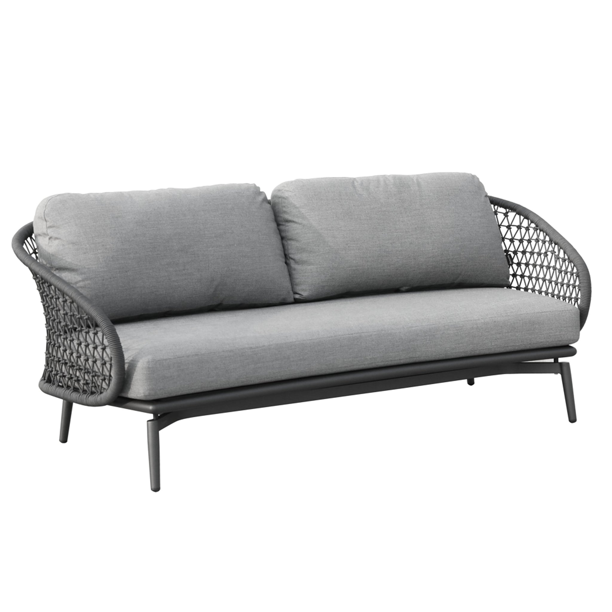 Verona Two Seater Outdoor Lounge - Charcoal - Olan Living