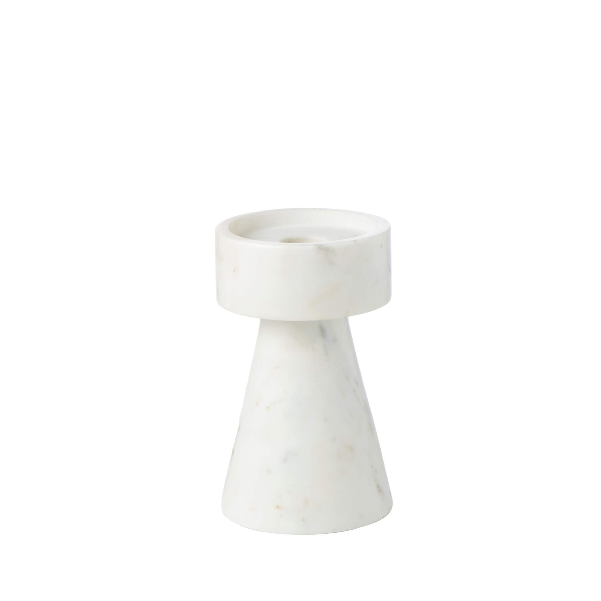 White Marble Candle Holder